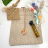 Colar difusor asas de anjo rose gold