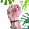 Pulseira Difusora de Hematita e olho de tigre marrom