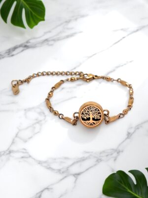 de Aromaterapia - Árvore da Vida Rose Gold