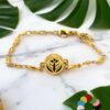 Pulseira difusora de Aromaterapia - Asa Dourada