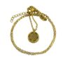 Colar Difusor Flor da vida Dourado – Aço Inoxidável