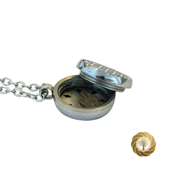 Colar de aromaterapia Flor da vida prata