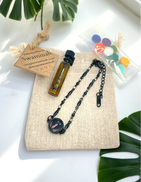 Pulseira de aromaterapia Asa preta