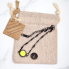 Pulseira de aromaterapia Asa preta