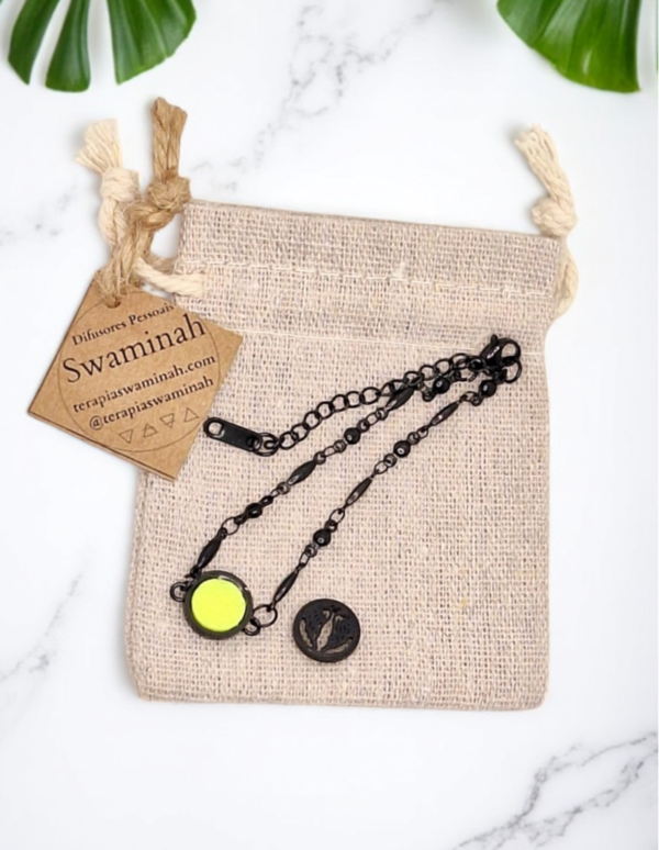 Pulseira de aromaterapia Asa preta